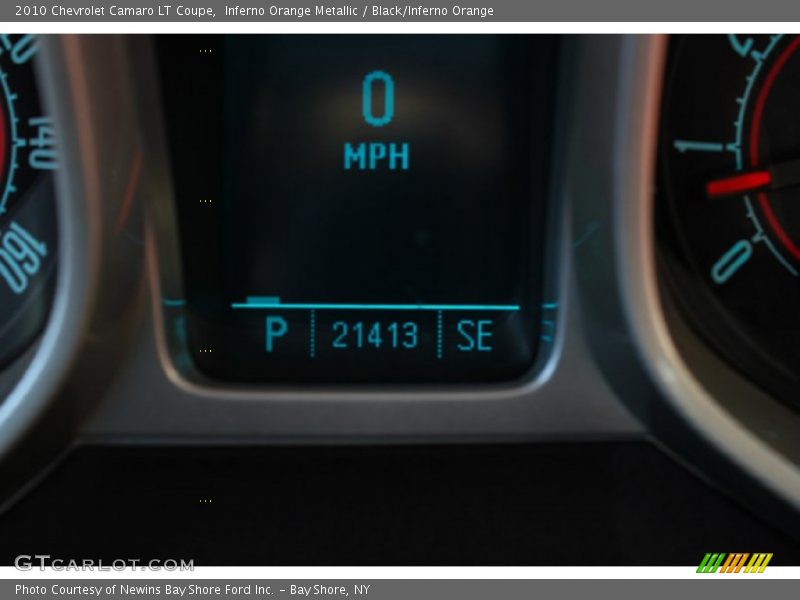 Inferno Orange Metallic / Black/Inferno Orange 2010 Chevrolet Camaro LT Coupe