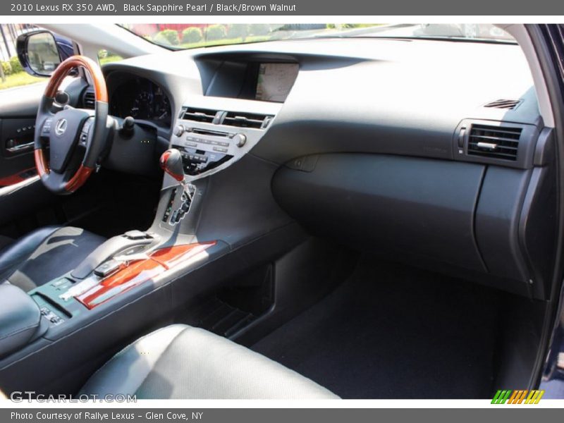 Black Sapphire Pearl / Black/Brown Walnut 2010 Lexus RX 350 AWD
