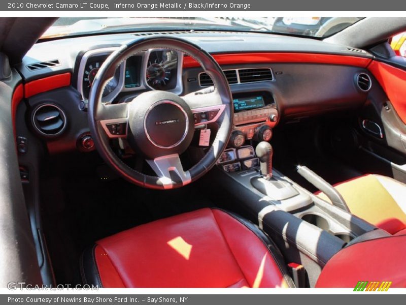 Inferno Orange Metallic / Black/Inferno Orange 2010 Chevrolet Camaro LT Coupe
