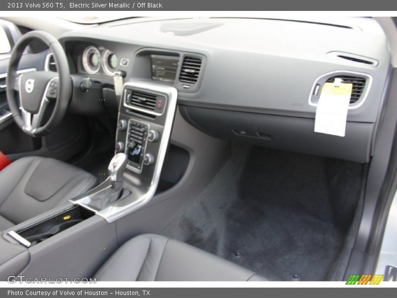 Electric Silver Metallic / Off Black 2013 Volvo S60 T5