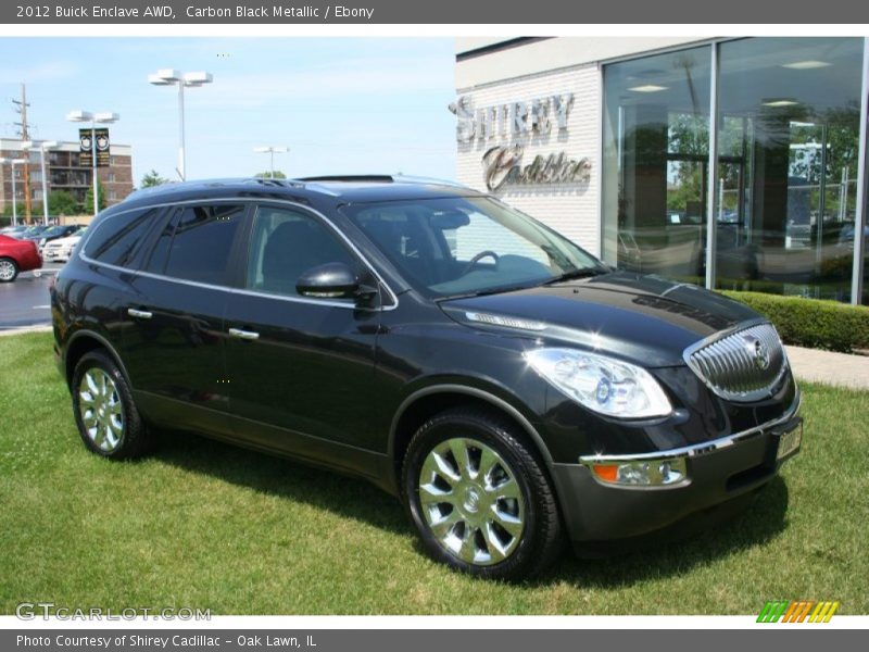 Carbon Black Metallic / Ebony 2012 Buick Enclave AWD