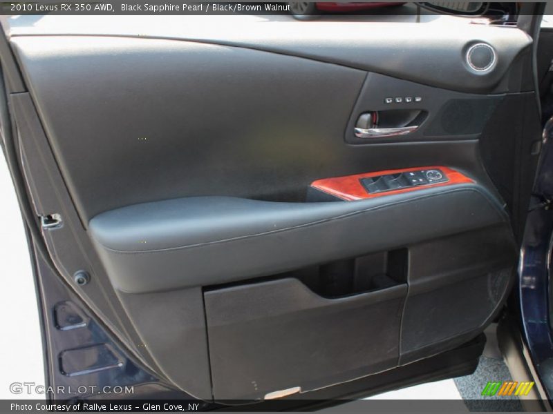 Black Sapphire Pearl / Black/Brown Walnut 2010 Lexus RX 350 AWD