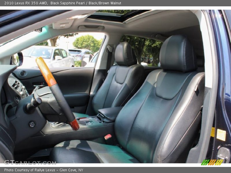 Black Sapphire Pearl / Black/Brown Walnut 2010 Lexus RX 350 AWD