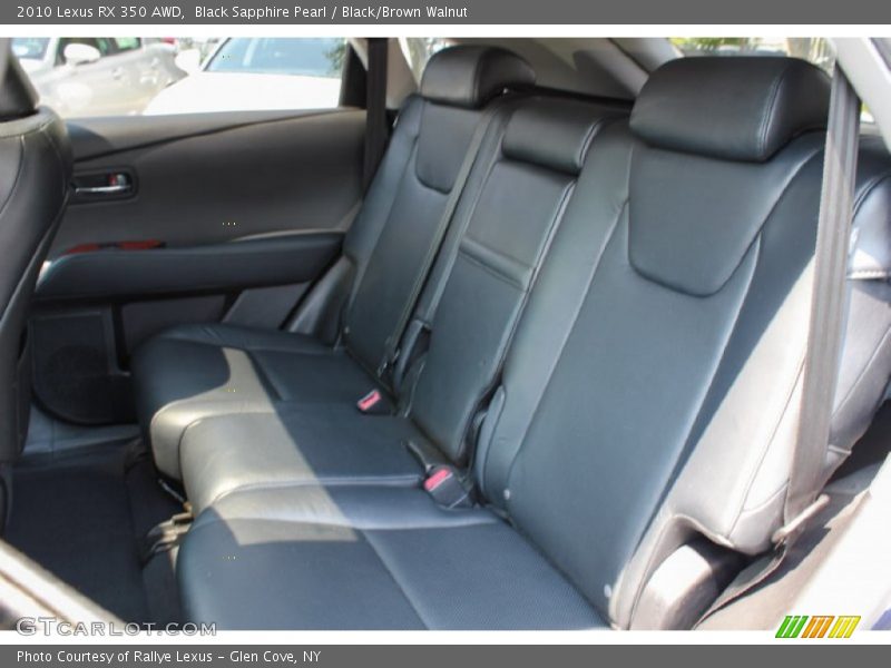 Black Sapphire Pearl / Black/Brown Walnut 2010 Lexus RX 350 AWD