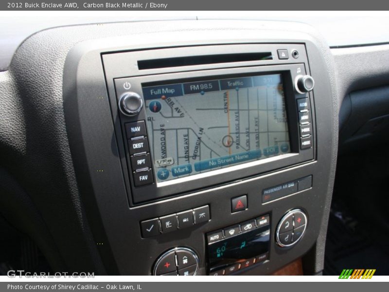 Navigation of 2012 Enclave AWD