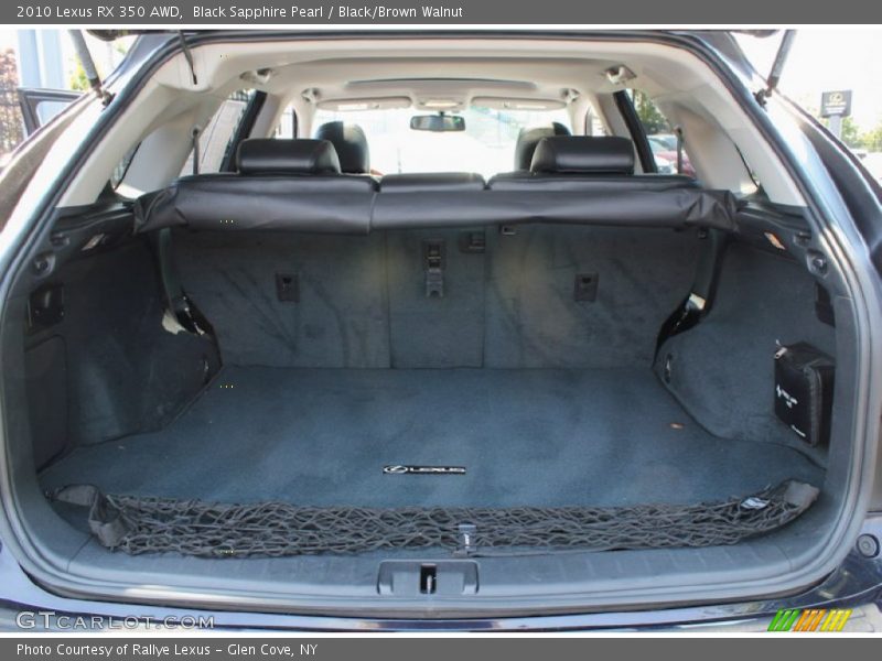 Black Sapphire Pearl / Black/Brown Walnut 2010 Lexus RX 350 AWD