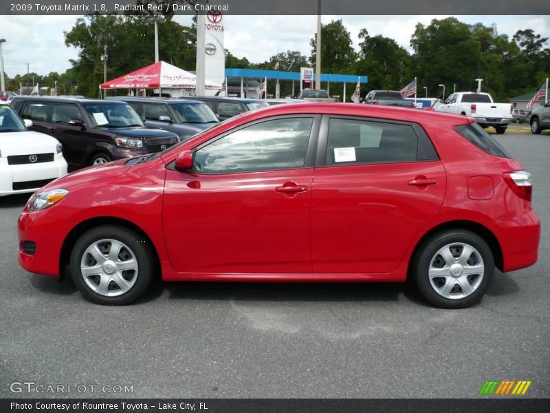 Radiant Red / Dark Charcoal 2009 Toyota Matrix 1.8