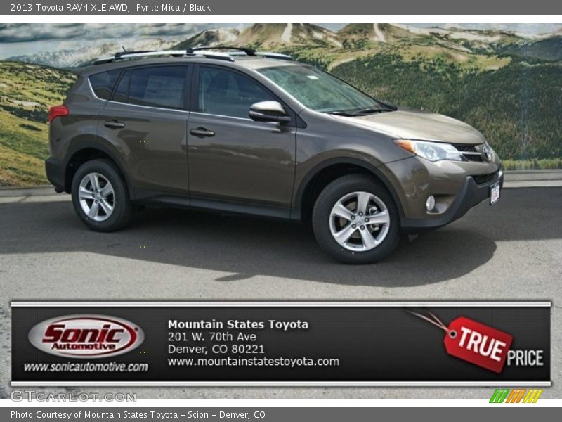 Pyrite Mica / Black 2013 Toyota RAV4 XLE AWD