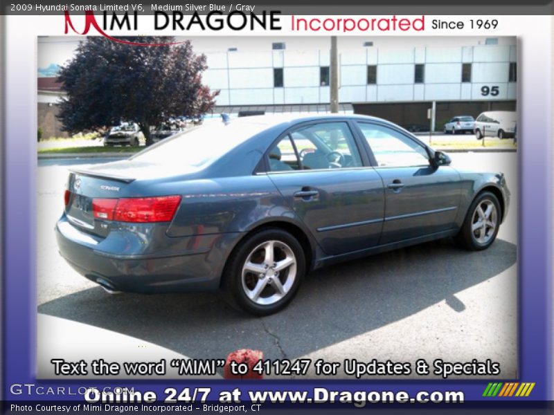 Medium Silver Blue / Gray 2009 Hyundai Sonata Limited V6