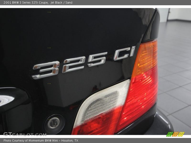 Jet Black / Sand 2001 BMW 3 Series 325i Coupe
