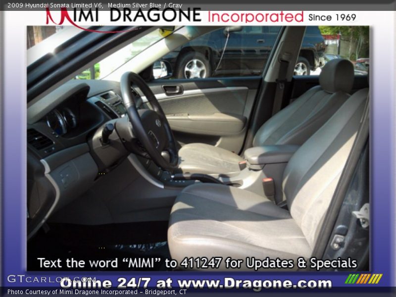 Medium Silver Blue / Gray 2009 Hyundai Sonata Limited V6
