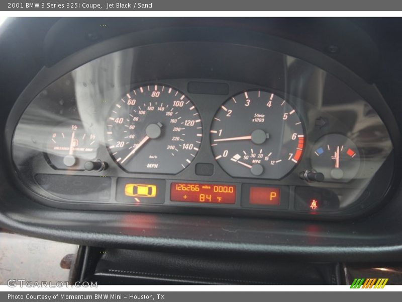 Jet Black / Sand 2001 BMW 3 Series 325i Coupe