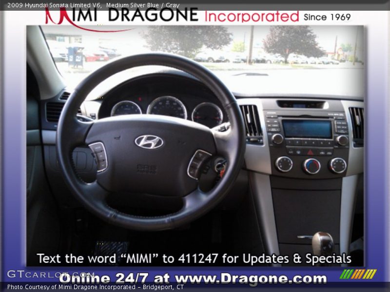 Medium Silver Blue / Gray 2009 Hyundai Sonata Limited V6