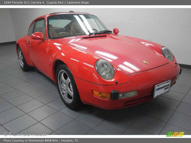 Guards Red / Cashmere Beige 1996 Porsche 911 Carrera 4