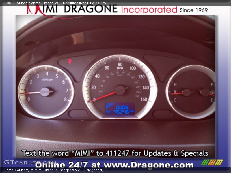 Medium Silver Blue / Gray 2009 Hyundai Sonata Limited V6