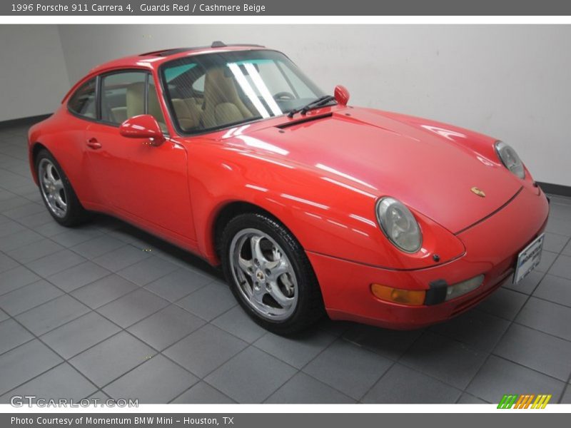 Guards Red / Cashmere Beige 1996 Porsche 911 Carrera 4