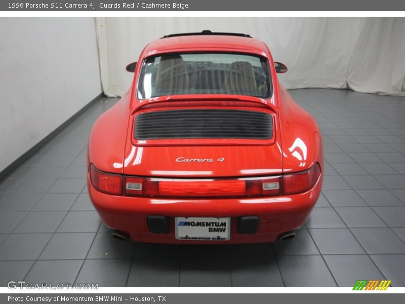 Guards Red / Cashmere Beige 1996 Porsche 911 Carrera 4