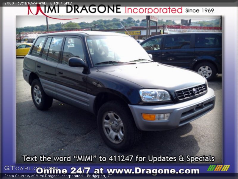 Black / Gray 2000 Toyota RAV4 4WD