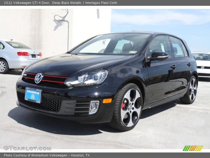 Deep Black Metallic / Interlagos Plaid Cloth 2012 Volkswagen GTI 4 Door