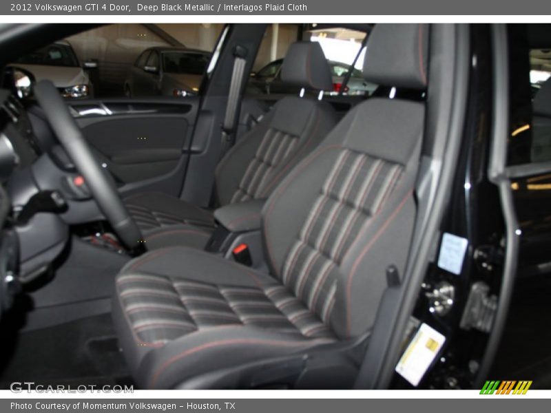 Deep Black Metallic / Interlagos Plaid Cloth 2012 Volkswagen GTI 4 Door