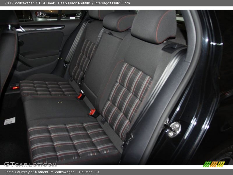 Deep Black Metallic / Interlagos Plaid Cloth 2012 Volkswagen GTI 4 Door