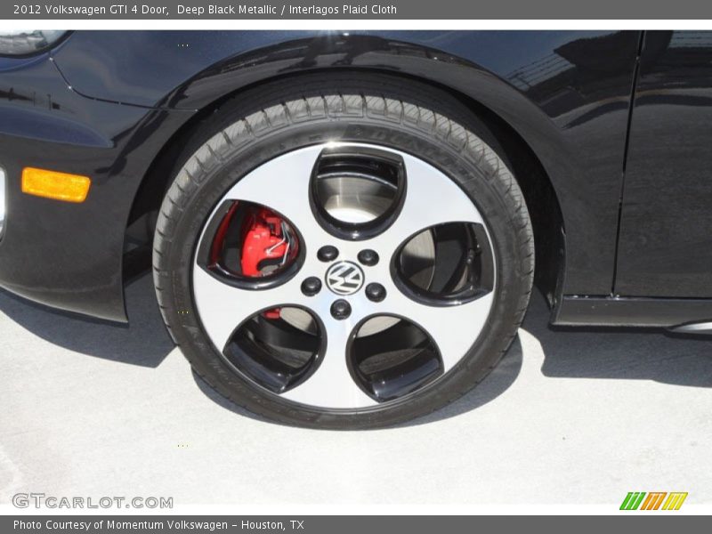 Deep Black Metallic / Interlagos Plaid Cloth 2012 Volkswagen GTI 4 Door