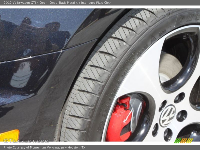 Deep Black Metallic / Interlagos Plaid Cloth 2012 Volkswagen GTI 4 Door