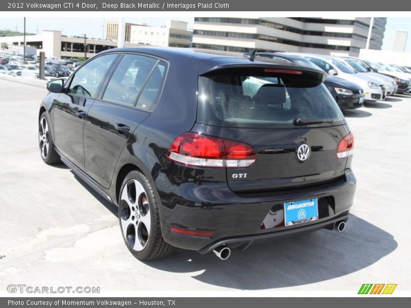 Deep Black Metallic / Interlagos Plaid Cloth 2012 Volkswagen GTI 4 Door