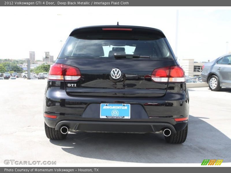 Deep Black Metallic / Interlagos Plaid Cloth 2012 Volkswagen GTI 4 Door