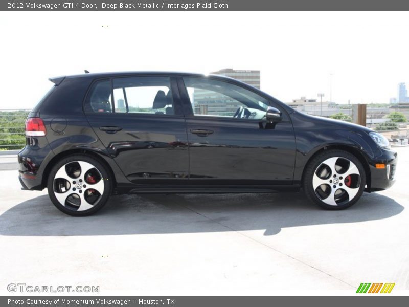 Deep Black Metallic / Interlagos Plaid Cloth 2012 Volkswagen GTI 4 Door