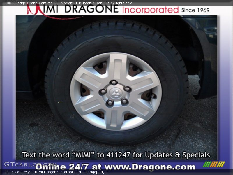 Modern Blue Pearl / Dark Slate/Light Shale 2008 Dodge Grand Caravan SE