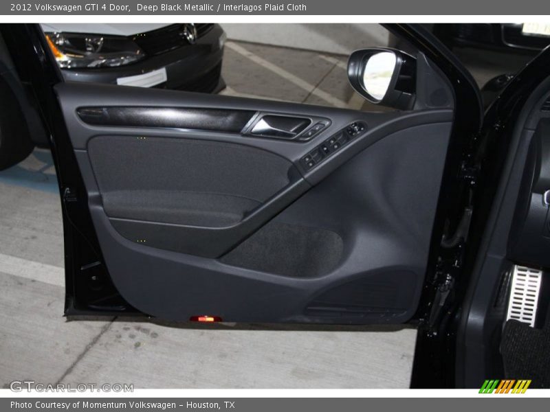 Deep Black Metallic / Interlagos Plaid Cloth 2012 Volkswagen GTI 4 Door