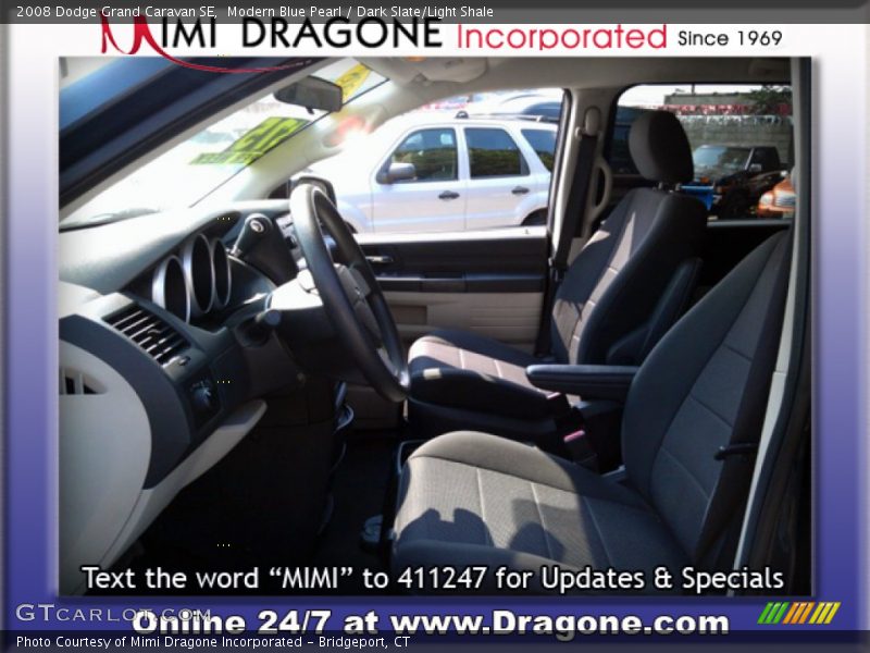 Modern Blue Pearl / Dark Slate/Light Shale 2008 Dodge Grand Caravan SE