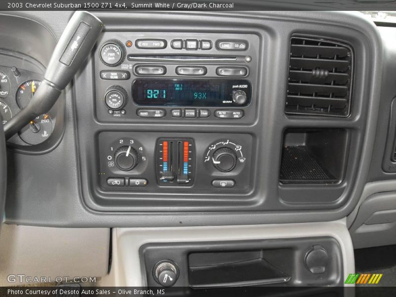 Summit White / Gray/Dark Charcoal 2003 Chevrolet Suburban 1500 Z71 4x4
