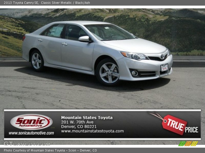 Classic Silver Metallic / Black/Ash 2013 Toyota Camry SE