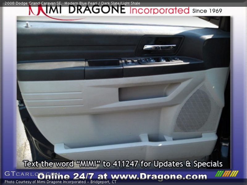 Modern Blue Pearl / Dark Slate/Light Shale 2008 Dodge Grand Caravan SE