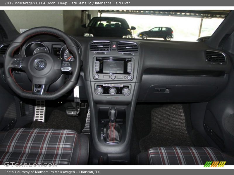 Deep Black Metallic / Interlagos Plaid Cloth 2012 Volkswagen GTI 4 Door