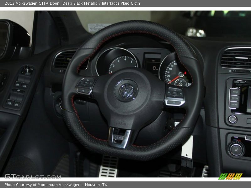 Deep Black Metallic / Interlagos Plaid Cloth 2012 Volkswagen GTI 4 Door