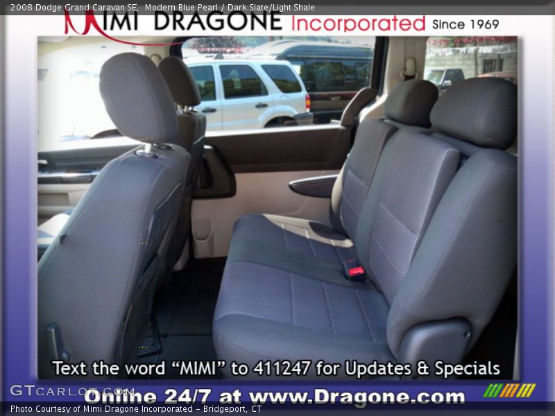 Modern Blue Pearl / Dark Slate/Light Shale 2008 Dodge Grand Caravan SE