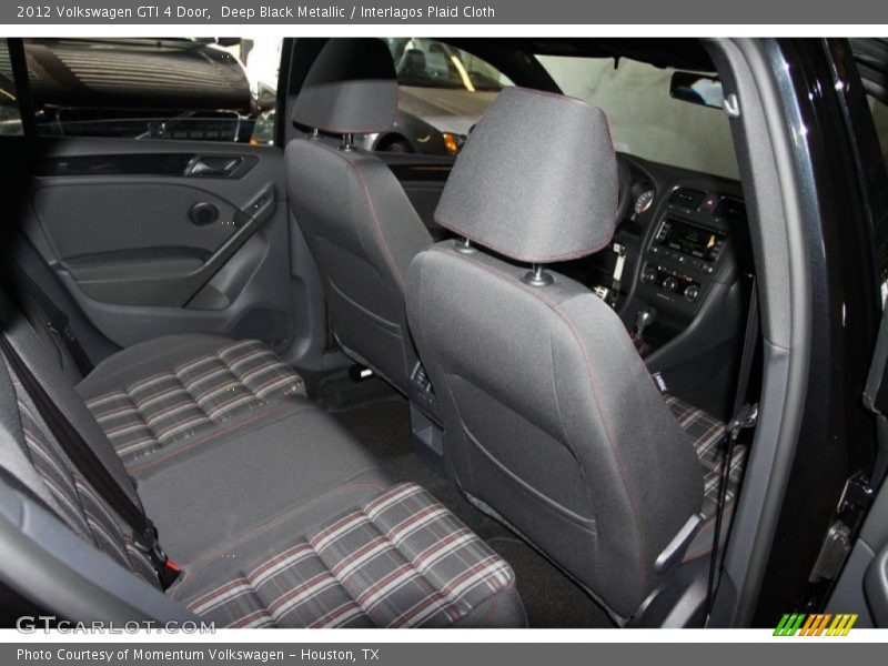 Deep Black Metallic / Interlagos Plaid Cloth 2012 Volkswagen GTI 4 Door