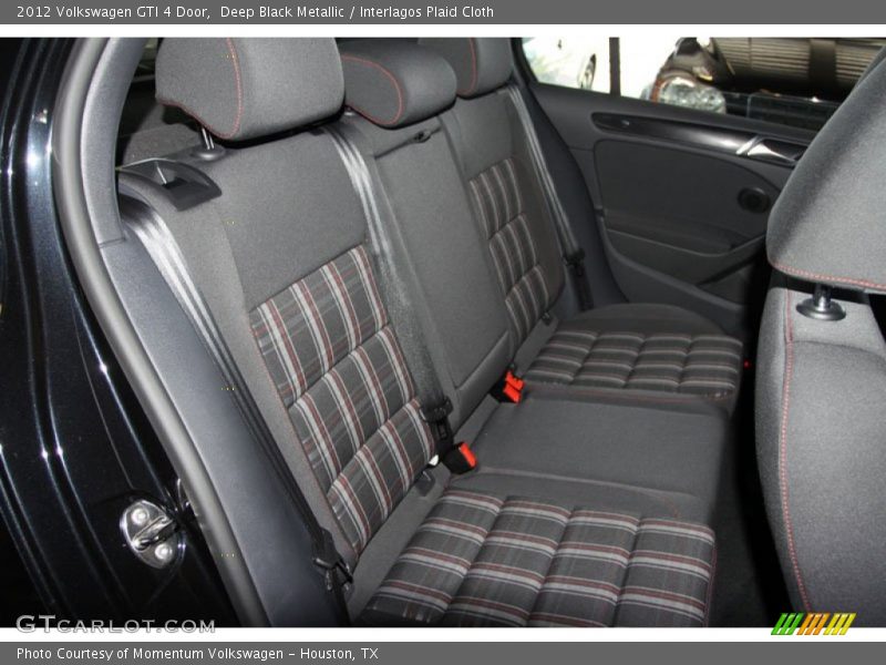 Deep Black Metallic / Interlagos Plaid Cloth 2012 Volkswagen GTI 4 Door