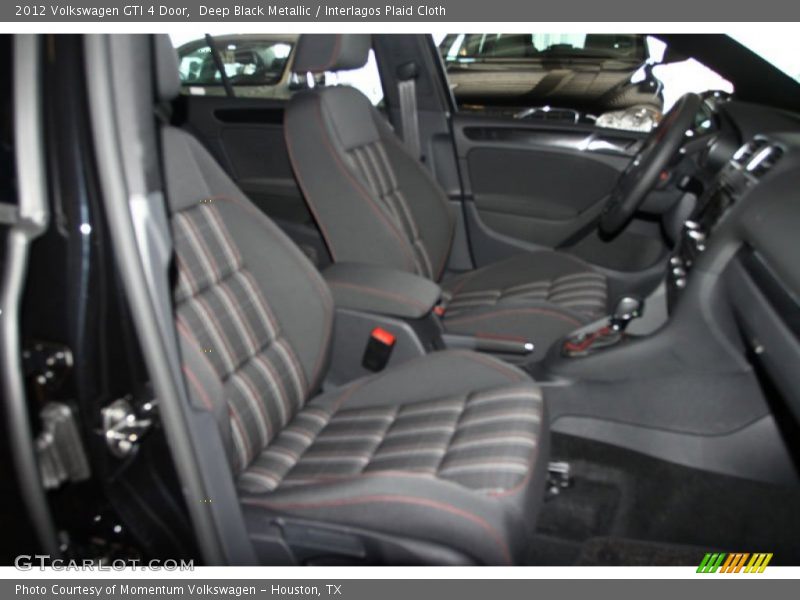 Deep Black Metallic / Interlagos Plaid Cloth 2012 Volkswagen GTI 4 Door