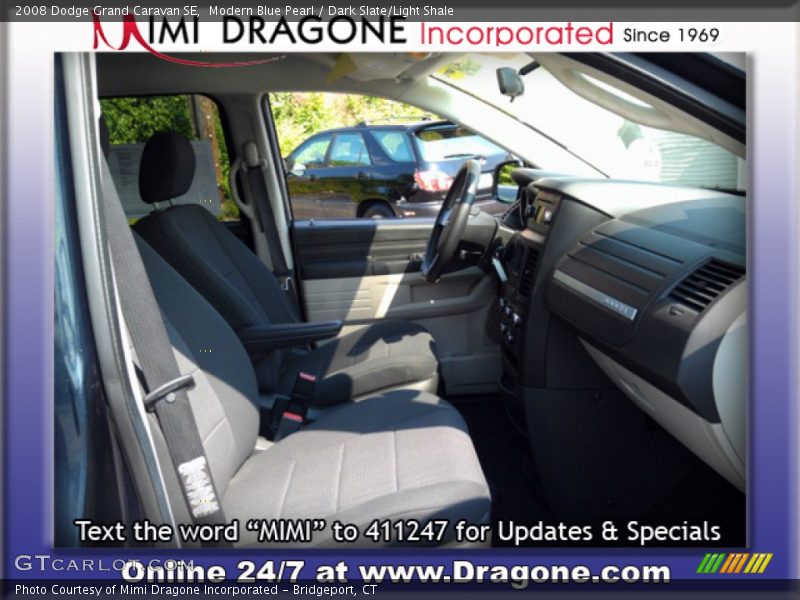 Modern Blue Pearl / Dark Slate/Light Shale 2008 Dodge Grand Caravan SE