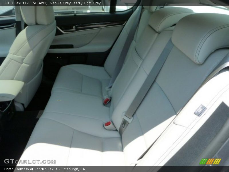 Nebula Gray Pearl / Light Gray 2013 Lexus GS 350 AWD