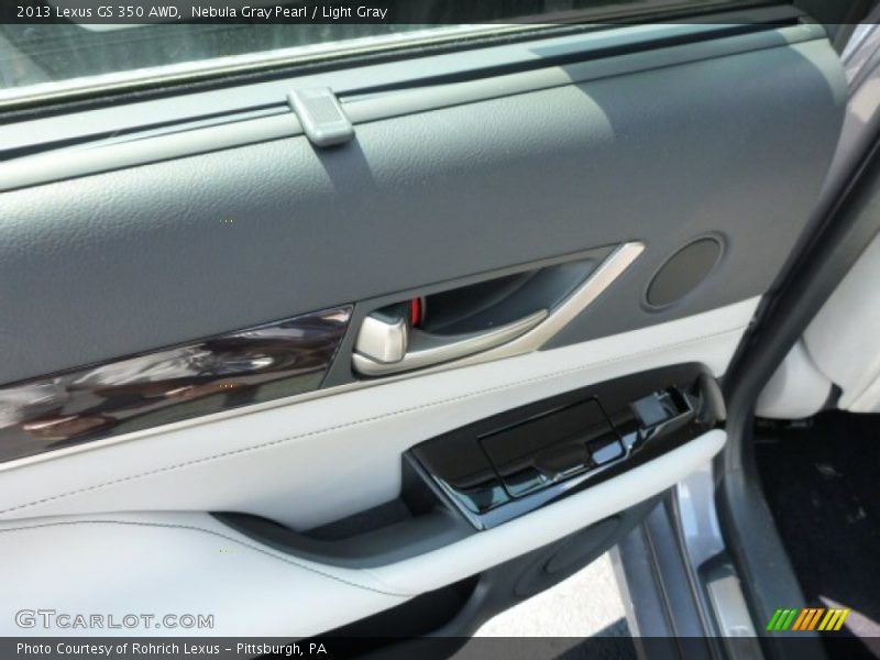 Nebula Gray Pearl / Light Gray 2013 Lexus GS 350 AWD