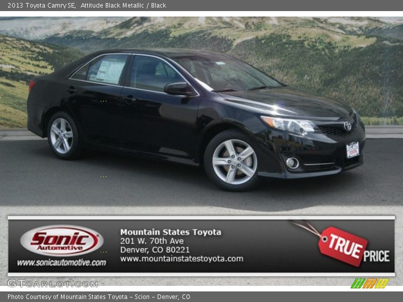 Attitude Black Metallic / Black 2013 Toyota Camry SE