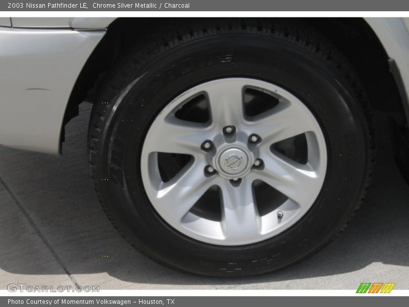 Chrome Silver Metallic / Charcoal 2003 Nissan Pathfinder LE