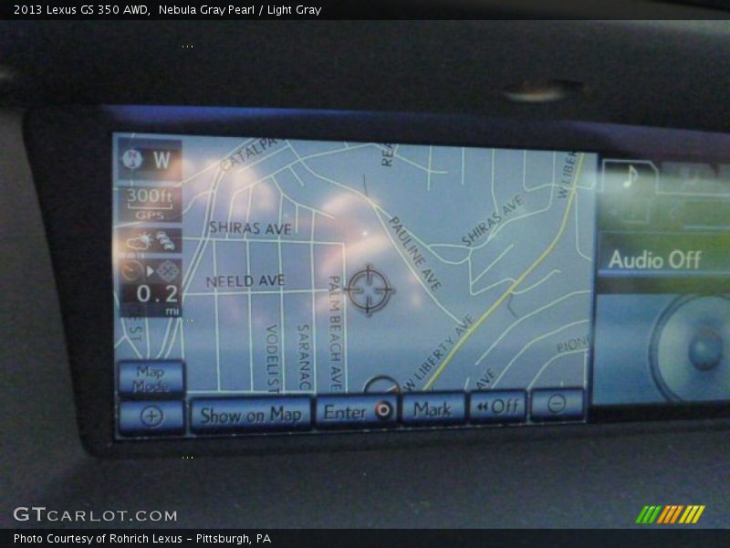 Nebula Gray Pearl / Light Gray 2013 Lexus GS 350 AWD