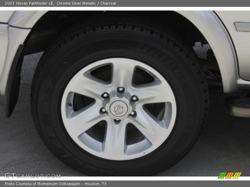 Chrome Silver Metallic / Charcoal 2003 Nissan Pathfinder LE