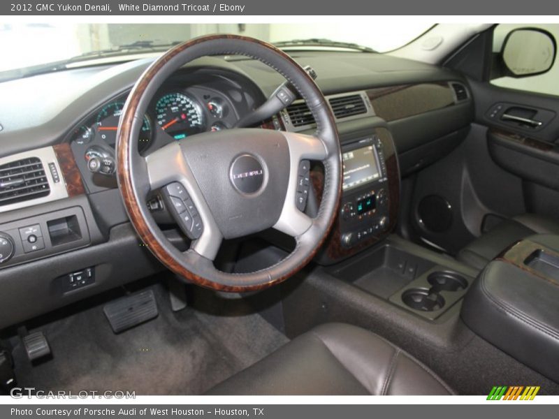 White Diamond Tricoat / Ebony 2012 GMC Yukon Denali